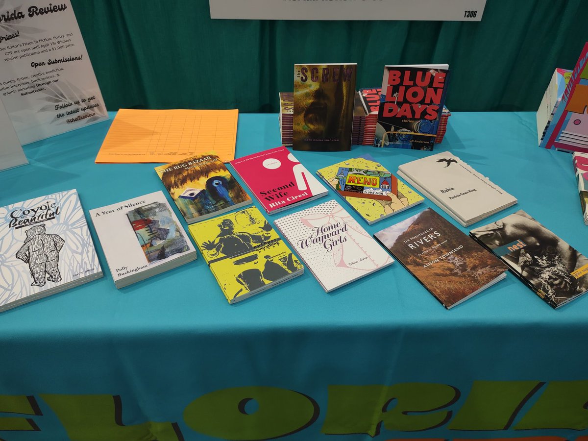 Have you visited our table at AWP? The Florida Review will be at the book fair today and tomorrow at table 306! Come by, say hello, and grab a copy of our new issue.

#awp #associationofwritersandwritingprograms #theflreview #literaryjournal