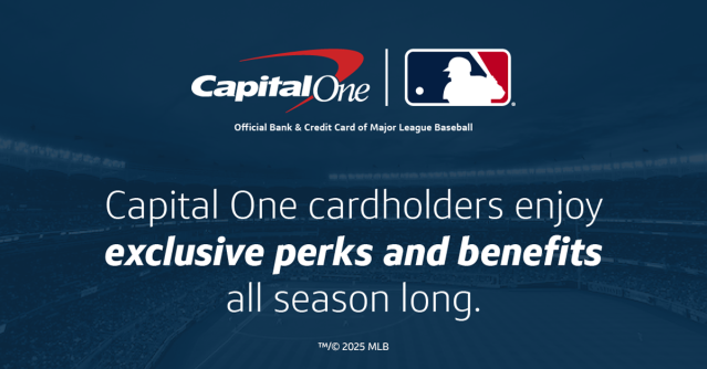 As the Official Bank and Credit Card of Major League Baseball™, Capital One provides eligible debit and credit cardholders with exclusive benefits including tickets to every game and discounts on MLB.TV and MLBShop.com.... bit.ly/4hOrHXq