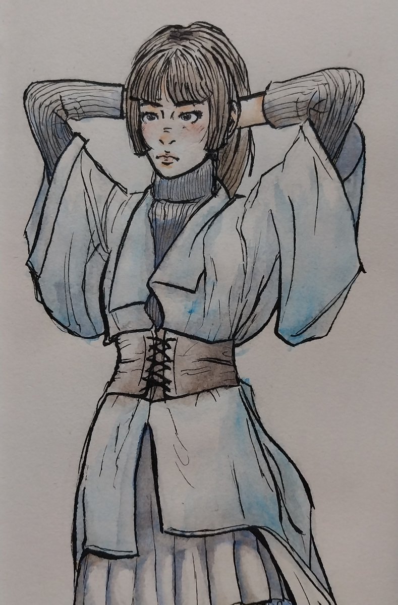 Sketch #traditionalart #ink #watercolor #sketch