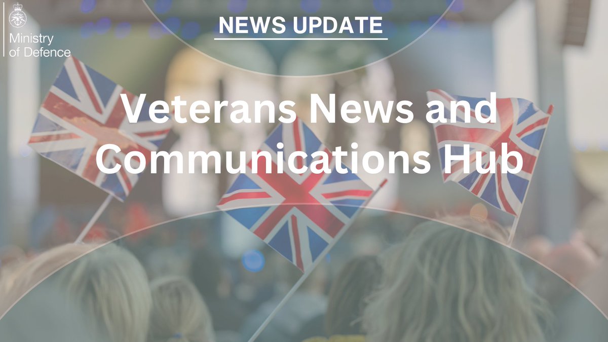 Defence Relationship Management (@drm_support) on Twitter photo Happy Veterans News and Communications Hub Update Day! 📰
Bringing you the latest updates on key developments and events across the UK for the veteran community!
👉 gov.uk/guidance/veter…
<a href="/Cobseo/">Cobseo - The Confederation of Service Charities</a> <a href="/PoppyLegion/">Royal British Legion</a> <a href="/VeteransGovUK/">Office for Veterans' Affairs</a> <a href="/DefenceHQ/">Ministry of Defence 🇬🇧</a> Happy Veterans News and Communications Hub Update Day! 📰
Bringing you the latest updates on key developments and events across the UK for the veteran community!
👉 gov.uk/guidance/veter…
<a href="/Cobseo/">Cobseo - The Confederation of Service Charities</a> <a href="/PoppyLegion/">Royal British Legion</a> <a href="/VeteransGovUK/">Office for Veterans' Affairs</a> <a href="/DefenceHQ/">Ministry of Defence 🇬🇧</a>