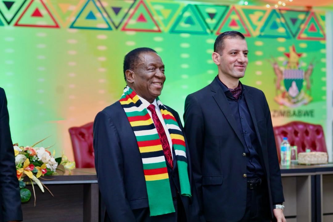 Embassy of The State of Palestine-Zimbabwe (@palestineinzim) on Twitter photo Ambassador <a href="/AmbAlmassri/">Tamer Almassri</a> had the pleasure of attending the New Year reception for Heads of Diplomatic Missions at the State House in Harare today. It was a wonderful opportunity for President <a href="/edmnangagwa/">President of Zimbabwe</a> to engage with diplomats from around the world. #Zimbabwe #Diplomacy Ambassador <a href="/AmbAlmassri/">Tamer Almassri</a> had the pleasure of attending the New Year reception for Heads of Diplomatic Missions at the State House in Harare today. It was a wonderful opportunity for President <a href="/edmnangagwa/">President of Zimbabwe</a> to engage with diplomats from around the world. #Zimbabwe #Diplomacy