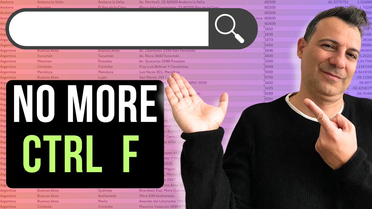 mellontraining's tweet image. 🚀 Still using Ctrl + F in Excel? Level up with a dynamic search bar that filters data as you type! 🔍
No VBA. No fuss. Just magic.
📽️ Watch the full tutorial:
youtu.be/Yf-eODeyDEc
#ExcelTips #ExcelHack #Productivity #MicrosoftExcel #SpreadsheetSkills