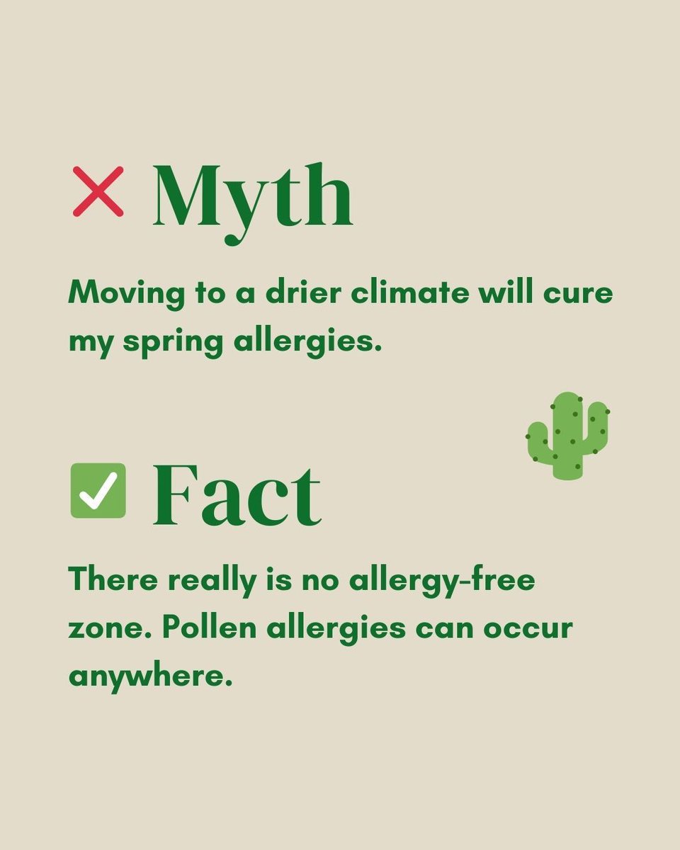 Herbion_US's tweet image. Unfortunately, there&apos;s a lot of misinformation floating around about spring allergies. 🤧🌷 Let&apos;s separate fact from fiction so you can better manage your symptoms and enjoy the season! 🌞​

#SpringWellness #SpringAllergies #AllergySeason #ColdandFlu #HealthyLiving