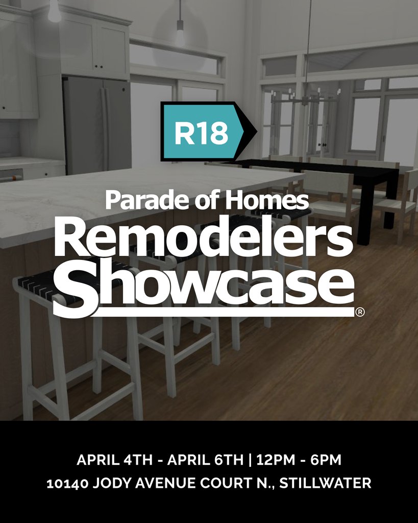 One weekend only.

Tour a full main-level transformation by Custom One Renovation during the Remodelers Showcase.

📍 Home R18 – Stillwater
📅 April 4–6 | 12–6 p.m.
✅ Free to tour

🔗 Learn more: l8r.it/mqb9

Custom One. home comes first.
