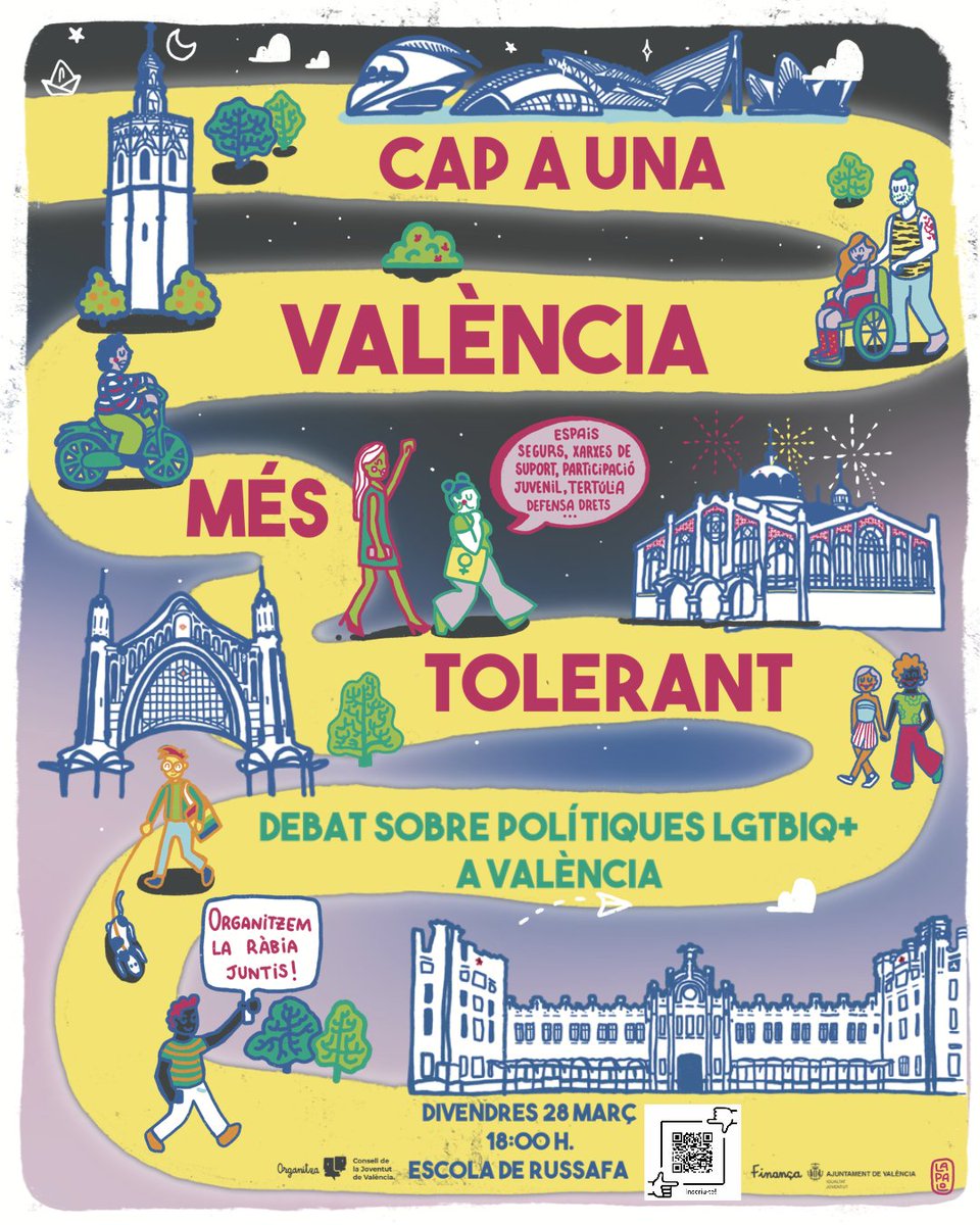 🏳️‍🌈Quines polítiques LGTBIQ+ es porten a terme des dels diferents partits municipals?

🔴A partir de les 18h, podeu seguir en directe el debat "Cap a una València més tolerant" a través del següent enllaç: youtube.com/live/Oi_vtavnH…