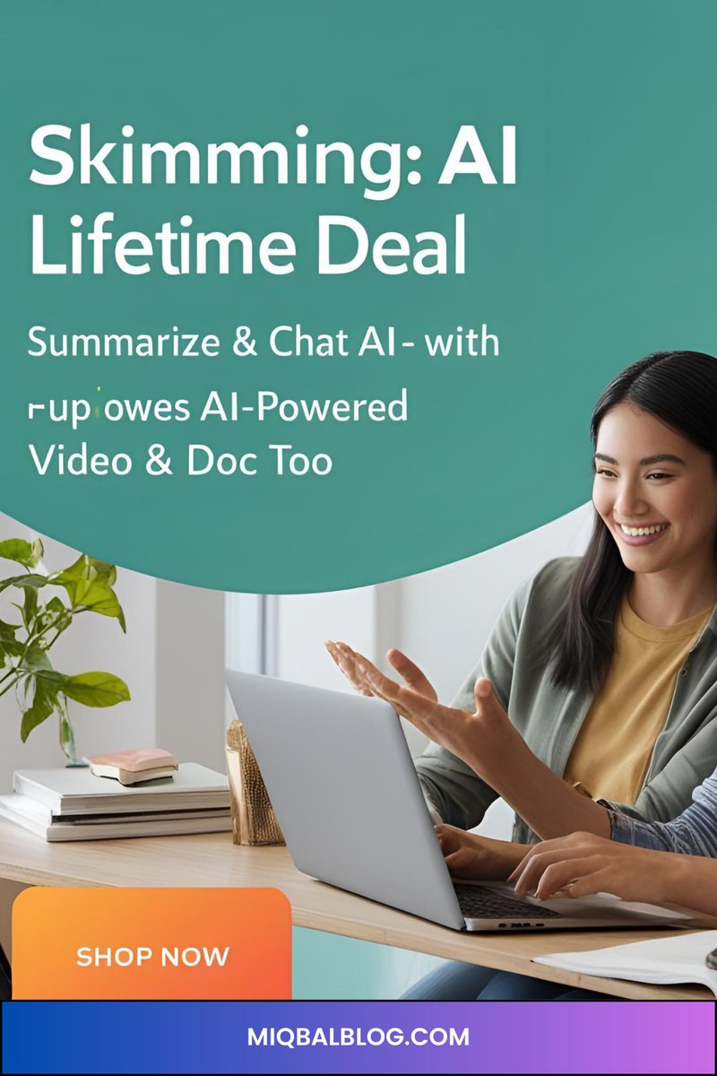 miqbalblog's tweet image. 🚀 Skimming AI – Your ultimate AI assistant! 🎯 Summarize & chat with YouTube videos, documents, webpages, or images effortlessly. 📄🎥⚡
👇
👉 miqbalblog.com/skimming-ai-li…
#SkimmingAI #AIAssistant #YouTubeSummarizer #AIChatbot #Productivity #TechDeals #LifetimeDeal