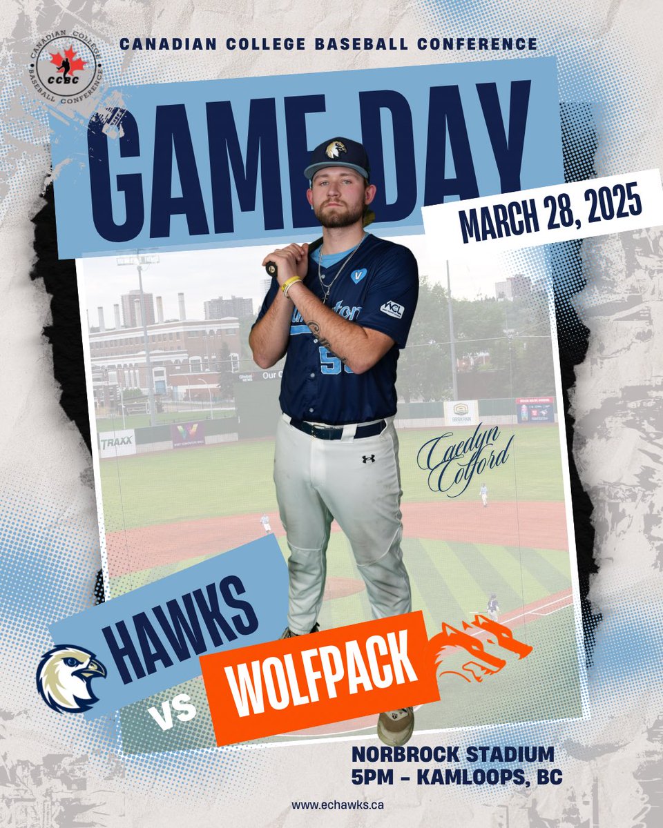 Edmonton Collegiate Hawks (@echawksbaseball) on Twitter photo It’s Game Day!
The Hawks take on <a href="/TRUWolfPackBSB/">TRU Baseball</a> at 5pm to kick off the four game set.
#EdmontonCollegiate #RockTheHawk It’s Game Day!
The Hawks take on <a href="/TRUWolfPackBSB/">TRU Baseball</a> at 5pm to kick off the four game set.
#EdmontonCollegiate #RockTheHawk