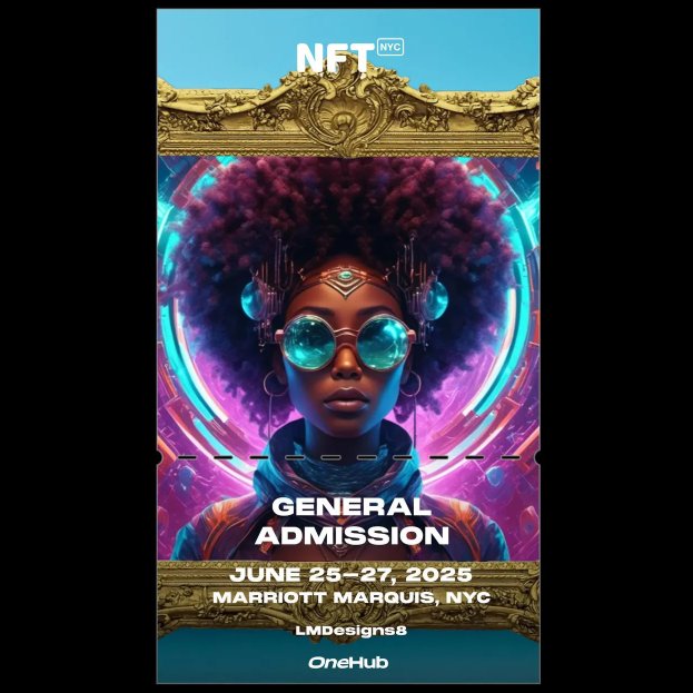 LMDesigns8's tweet image. #HYBS I just found out my art will be shown in the Community Artist Showcase at NFT.NYC 2025 (Marriott Marquis, June 25-27)!

If you are going pick up my commemorative ticket to unlock a #LMDesigns8 #AR treat! She will speak to you!!
lmdesigns8.nft.nyc/token/lmdesign…