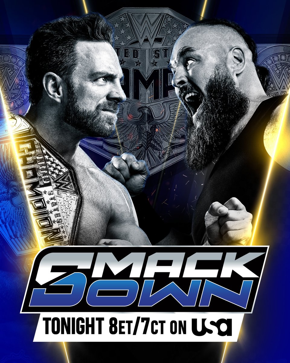 .<a href="/RealLAKnight/">LA Knight</a> defends his United States Championship against Braun Strowman TONIGHT on #SmackDown! 

📺 8ET/7CT on <a href="/USANetwork/">USA Network</a>