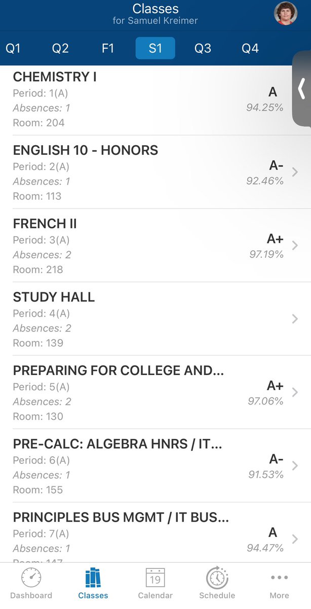 Samuel Kreimer (@kreimersamuel) on Twitter photo I finished Semester 1 with a 3.915 GPA gotta be a student athlete. Finishing second semester strong. <a href="/CoachFerner/">Tom Ferner</a> <a href="/CoachDF2025/">Darrell Funk</a> <a href="/coach_geiser/">Doug Geiser</a> @Coach_TMunson <a href="/CoachLittle7/">Lane Little</a> <a href="/Coach_SmithMU/">Dan Smith</a> <a href="/CoachSmith53_/">Sam Smith, M.Ed</a> @USF_Sherman <a href="/CoachFultz75/">Terry Fultz</a> <a href="/CoachJamesLee/">James Lee</a> <a href="/IndyWeOutHere/">IndyWeOutHere ‼️</a> <a href="/PrepRedzoneIN/">Prep Redzone Indiana</a> I finished Semester 1 with a 3.915 GPA gotta be a student athlete. Finishing second semester strong. <a href="/CoachFerner/">Tom Ferner</a> <a href="/CoachDF2025/">Darrell Funk</a> <a href="/coach_geiser/">Doug Geiser</a> @Coach_TMunson <a href="/CoachLittle7/">Lane Little</a> <a href="/Coach_SmithMU/">Dan Smith</a> <a href="/CoachSmith53_/">Sam Smith, M.Ed</a> @USF_Sherman <a href="/CoachFultz75/">Terry Fultz</a> <a href="/CoachJamesLee/">James Lee</a> <a href="/IndyWeOutHere/">IndyWeOutHere ‼️</a> <a href="/PrepRedzoneIN/">Prep Redzone Indiana</a>