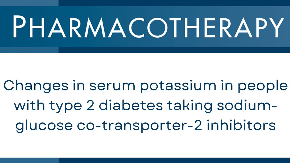 Is there a significant change in potassium levels with sodium-glucose co-transporter-2 (SGLT2) inhibitor therapy in people with type 2 diabetes (T2D)? buff.ly/q8lgd6Q