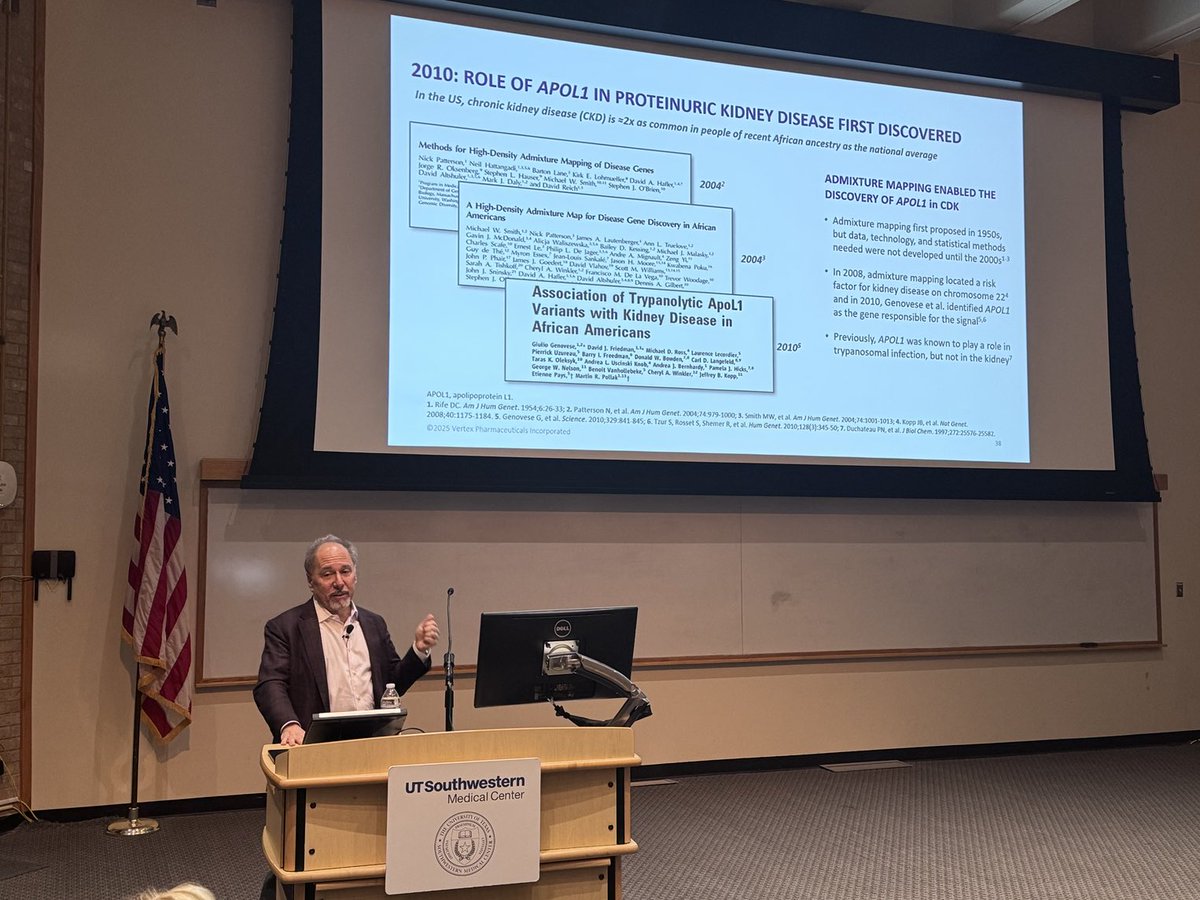 Samir M. Parikh (@samirparikhmd) on Twitter photo On this 10th anniversary of the <a href="/UTSWInternalMed/">UTSW Internal Medicine</a> Seldin symposium honoring a foundational figure in #Nephrology, incredible to have <a href="/VertexPharma/">Vertex Pharmaceuticals</a> CSO David Altshuler presenting on a first-in-class medicine being developed for APOL1 kidney disease. #progress #hope On this 10th anniversary of the <a href="/UTSWInternalMed/">UTSW Internal Medicine</a> Seldin symposium honoring a foundational figure in #Nephrology, incredible to have <a href="/VertexPharma/">Vertex Pharmaceuticals</a> CSO David Altshuler presenting on a first-in-class medicine being developed for APOL1 kidney disease. #progress #hope