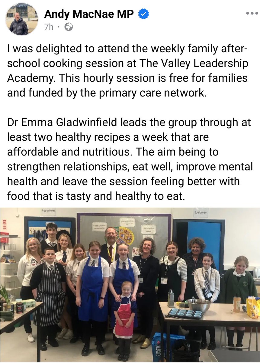 Forget famous chef cooking courses! The best one is in Rossendale! Great to have our local MP support it yesterday. It’s all about relationships. ❤️