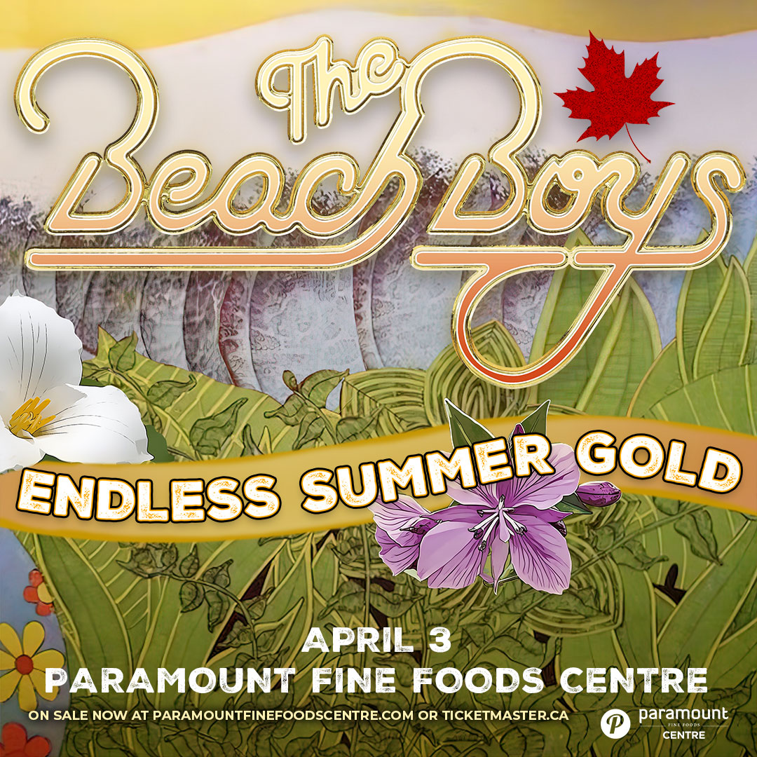 📣LAST CALL! Tickets for The Beach Boys Endless Summer Gold tour on April 3rd are almost gone. Get your tickets today to see the iconic band live at Paramount Fine Foods Centre! 🎸

🎟️ Get your tickets now: bit.ly/435kBdn