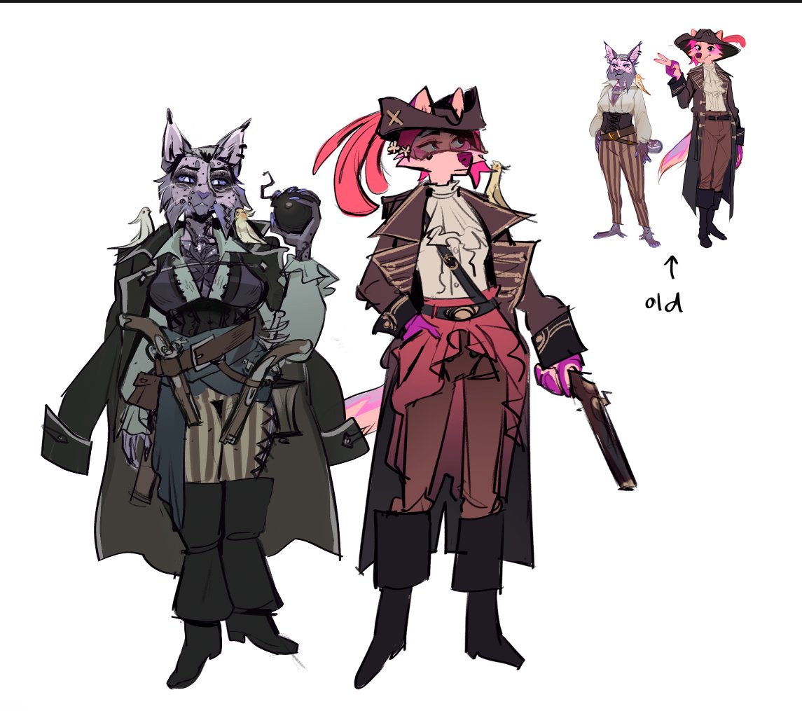 Stupid Lynx | comission open (@stupid_lynx_) on Twitter photo pirate designs i done a while ago pirate designs i done a while ago