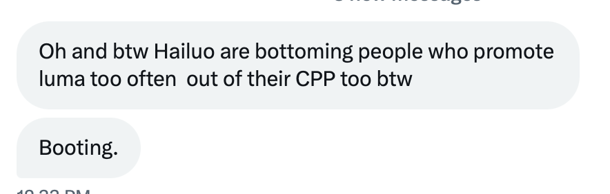 Looks like someone is threatened!