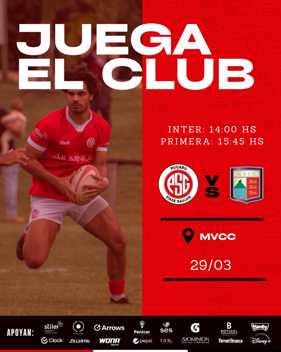 ¡Arranca lo más lindo! 🏉

Este sábado visitamos a <a href="/mvccuy/">MVCC</a> por la Fecha 1️⃣ del Apertura 🫱🏻‍🫲🏼

¡Te esperamos para alentarnos!

#VamosPuca 🔴⚪🔴
