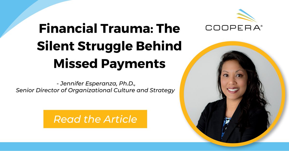 Money is emotional. For many in underserved communities, financial trauma from predatory lending, instability, or systemic barriers creates fear and distrust.
Financial institutions play a key role in breaking this cycle.

Learn how to rebuild trust: cooperaconsulting.com/financialtrauma