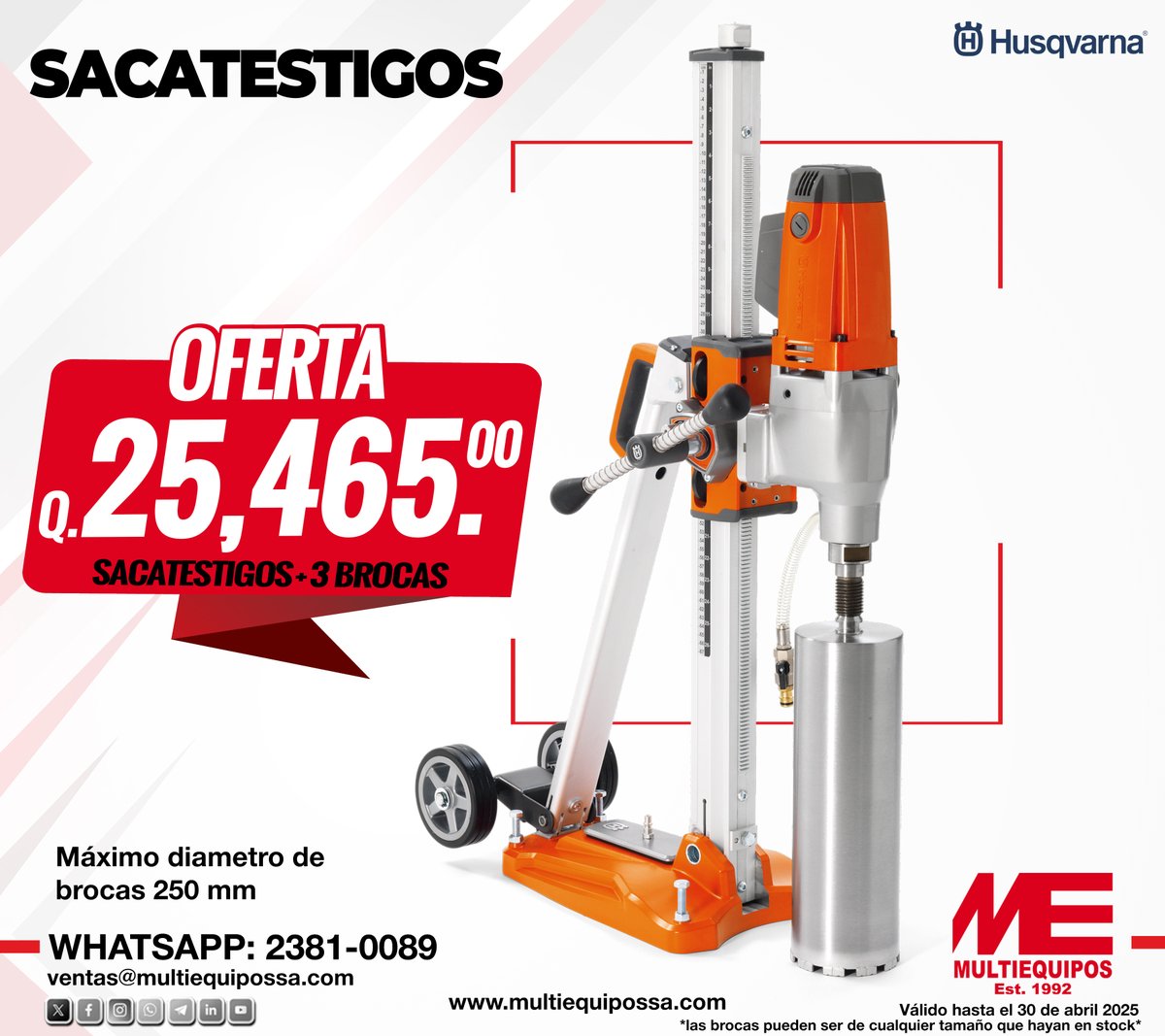 multiequipossa's tweet photo. Grandes #ofertas en #equipo de #construcción

¡Solo por tiempo limitado!

Escríbenos ahora y adquiere el tuyo.
#WhatsApp : 2381 0089

Sigue el canal de MULTIEQUIPOS en WhatsApp: https://t.co/poIrFMKlFa https://t.co/0IHuzNMken
