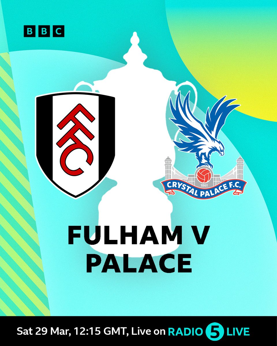 BBC 5 Live Sport (@5livesport) on Twitter photo A London derby for a place in the #FACup semi-final ๐
Join <a href="/ConorMcNamaraIE/">Conor McNamara</a> and <a href="/schwarzer_mark/">Mark Schwarzer</a> now on <a href="/BBCSounds/">BBC Sounds</a>
๐ป bbc.co.uk/5live
#BBCFootball #FULPAL A London derby for a place in the #FACup semi-final ๐
Join <a href="/ConorMcNamaraIE/">Conor McNamara</a> and <a href="/schwarzer_mark/">Mark Schwarzer</a> now on <a href="/BBCSounds/">BBC Sounds</a>
๐ป bbc.co.uk/5live
#BBCFootball #FULPAL