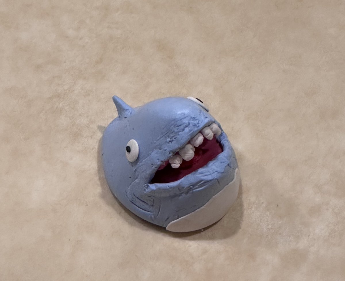 Feeling really self conscious about my clay shark. 

Can y’all be nice?