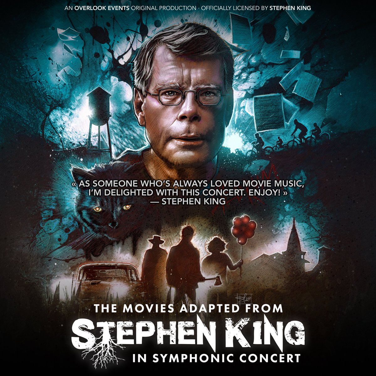 Overlook_Events's tweet image. Ladies and gentlemen... presenting The Movie Adapted From Stephen King in Symphonic Concert ♫

An Overlook Events Original Production, approved by the one, the only, the great @StephenKing👑