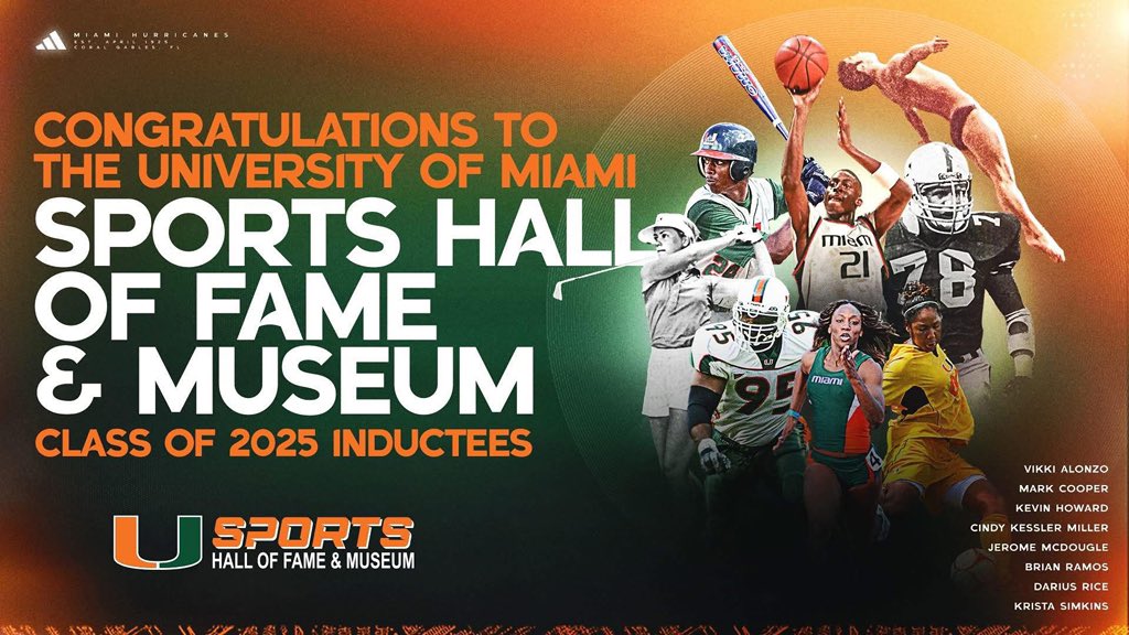 UMSHoF's tweet image. 55th Annual UMSHoF&M Induction Banquet is Thursday, April 17th at the Watsco Center. Go to UMSportsHallofFame.com for details! 🙌