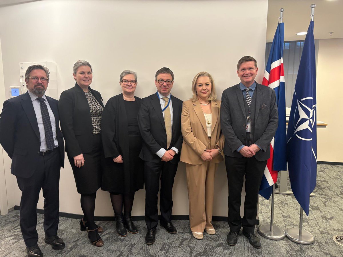 Jorundur Valtysson 🇮🇸 (@jvaltysson) on Twitter photo Delighted to welcome a 🇮🇸 high-level delegation <a href="/IcelandNATO/">Iceland at NATO 🇮🇸</a>. Good discussions on Ukraine 🇺🇦 and other pertinent matters in the run-up to the Foreign Ministerial meeting next week. #WeAreNATO Delighted to welcome a 🇮🇸 high-level delegation <a href="/IcelandNATO/">Iceland at NATO 🇮🇸</a>. Good discussions on Ukraine 🇺🇦 and other pertinent matters in the run-up to the Foreign Ministerial meeting next week. #WeAreNATO