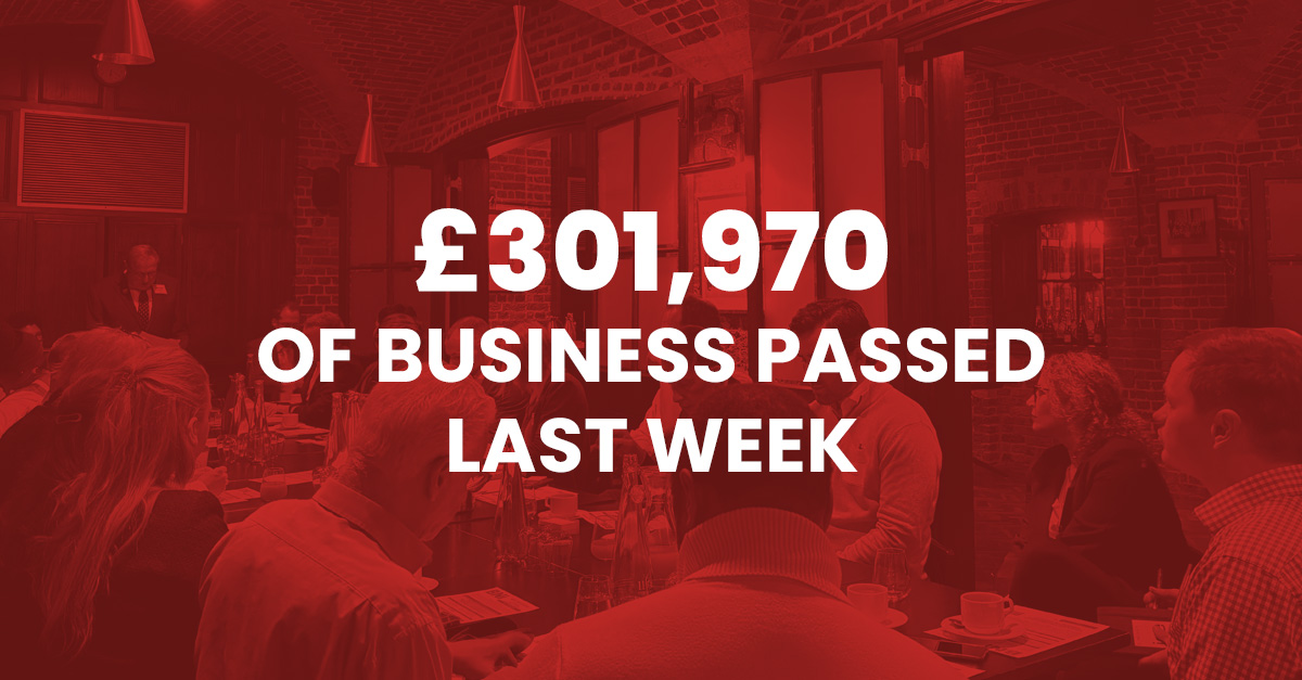 Over 300k of referred business passed in the last week. That's how we roll at West One 🔥 #BNI #Networking