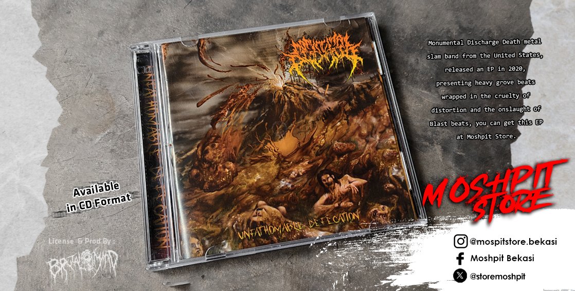 CD
Band : Monumental Discharge
EP : Unfathomable Defecation
P+C : 2021 Brutal Mind
New (Not seal).