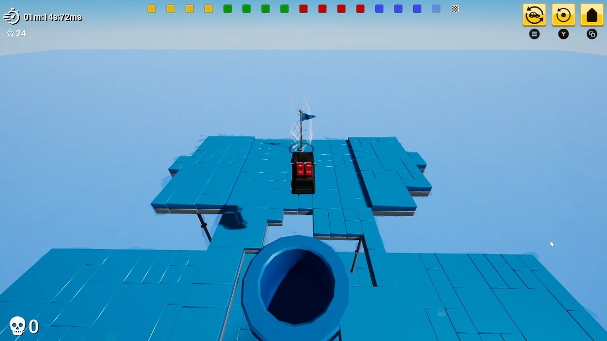 Update 1.1 with A LOT of little changes here and there to make the game cooler! With less than 1% of people finishing the race, we also added checkpoints! Join the leaderboard! #indiegame