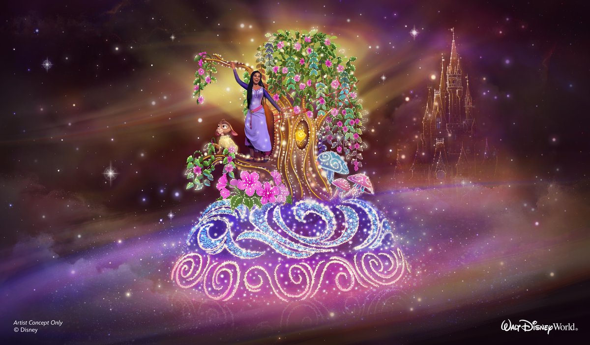 You're a star ⭐ Your first look at the Wish float coming to “Disney Starlight: Dream the Night Away” at Magic Kingdom 🏰