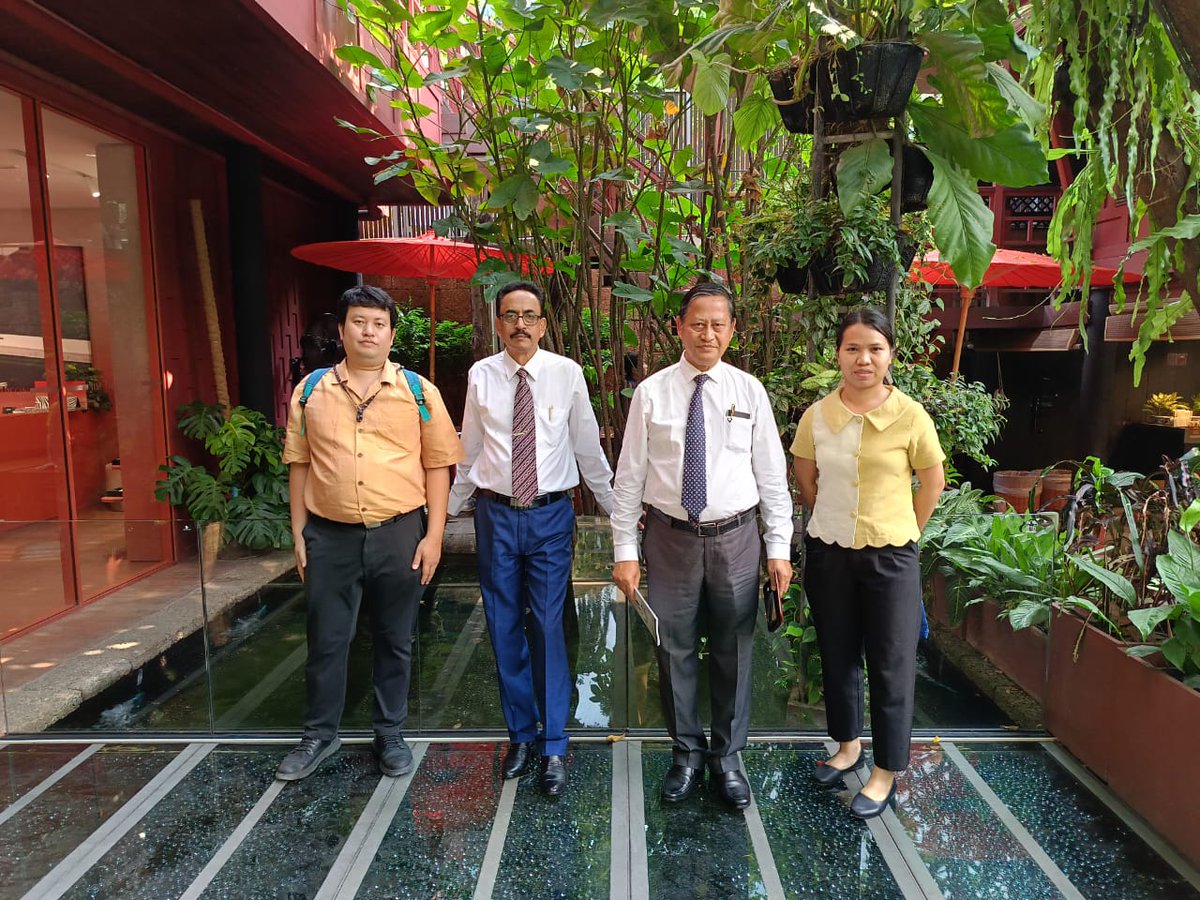 The Volunteer Experts of International Sericultural Commission  are in Thailand extending  expert service and training to the officers of The Queen Sirikit Department of Sericulture, Thailand for development of Eri sector.
