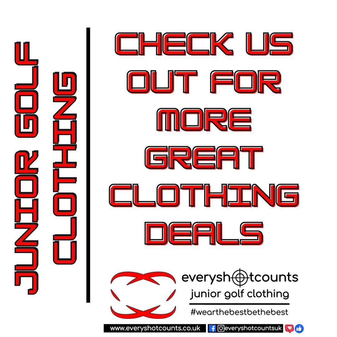 The best is here. No need to look elsewhere. If you want to look good, play good and feel good then everyshotcounts.co.uk is where you need to be #junior #golf #clothing #wearthebestbethebest