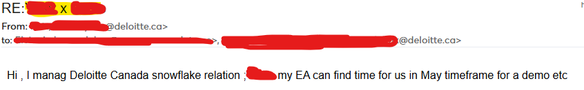 Booked a meeting with Deloitte for one of my clients

Here's how:

- Hyper relevant offer
- 75-word email
- 2 follow ups
- Soft CTA

DM me "Deloitte" and I'll send you the email that got us the meeting