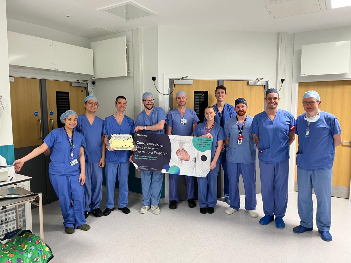 LTHT Cardiac Devices & EP Team 🫀 (@lthtcrmandep) on Twitter photo Well done to our <a href="/LabsLtht/">LTHT Cardiac Catheter Labs 🫀</a> team and Thank you to <a href="/MedtronicUK/">Medtronic UK</a> for supporting our first Aurora extra-vascular ICD cases. Well done to our <a href="/LabsLtht/">LTHT Cardiac Catheter Labs 🫀</a> team and Thank you to <a href="/MedtronicUK/">Medtronic UK</a> for supporting our first Aurora extra-vascular ICD cases.