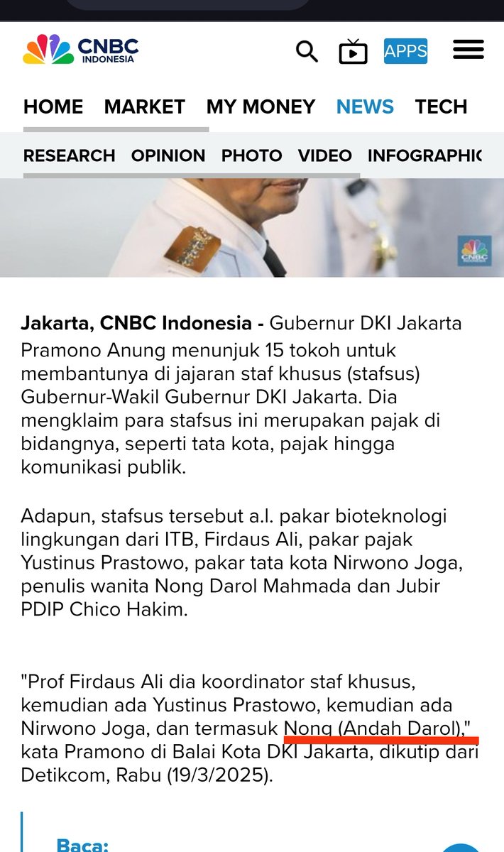 ini Ibu Nong Darol staff khusus Pramono Anung Gubernur dari PDIP?
Apa cuma sama nama doang?

Kalau emang staf khusus, itu demo apa bagian dari kerjaan jadi staff khusus gubernur, atau keputusan pribadi?

Kalau Bukan staff khusus, aku minta maaf yah Bu 🙏,
Soalnya Bingung Puan
