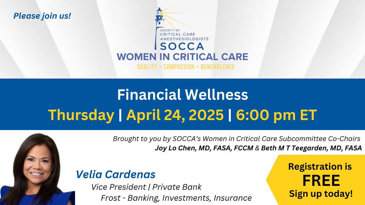 Join fellow WICC members on next month’s WICC Webinar on Thursday, April 24th at 6pm ET about Financial Wellness by Velia Cardenas - Registration is FREE, sign up today: buff.ly/jVmW64i