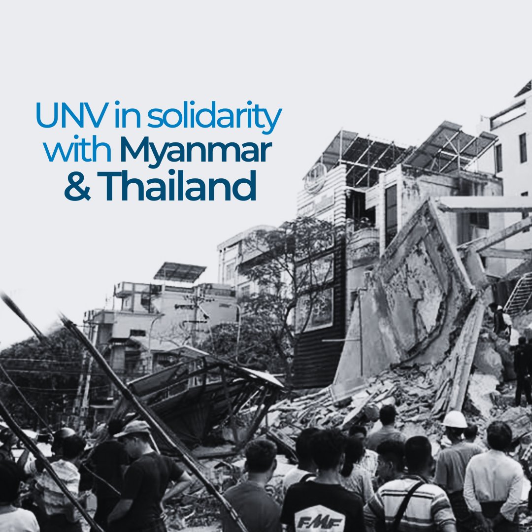 UNV’s heart 💙 goes out to #Myanmar and #Thailand during this time. 

All UNVs are accounted for and continue their support. To volunteers, first responders, from all walks of life — we stand with you. <a href="/UNVAsiaPacific/">UNV Asia Pacific</a>

📸: <a href="/UNICEF/">UNICEF</a>
