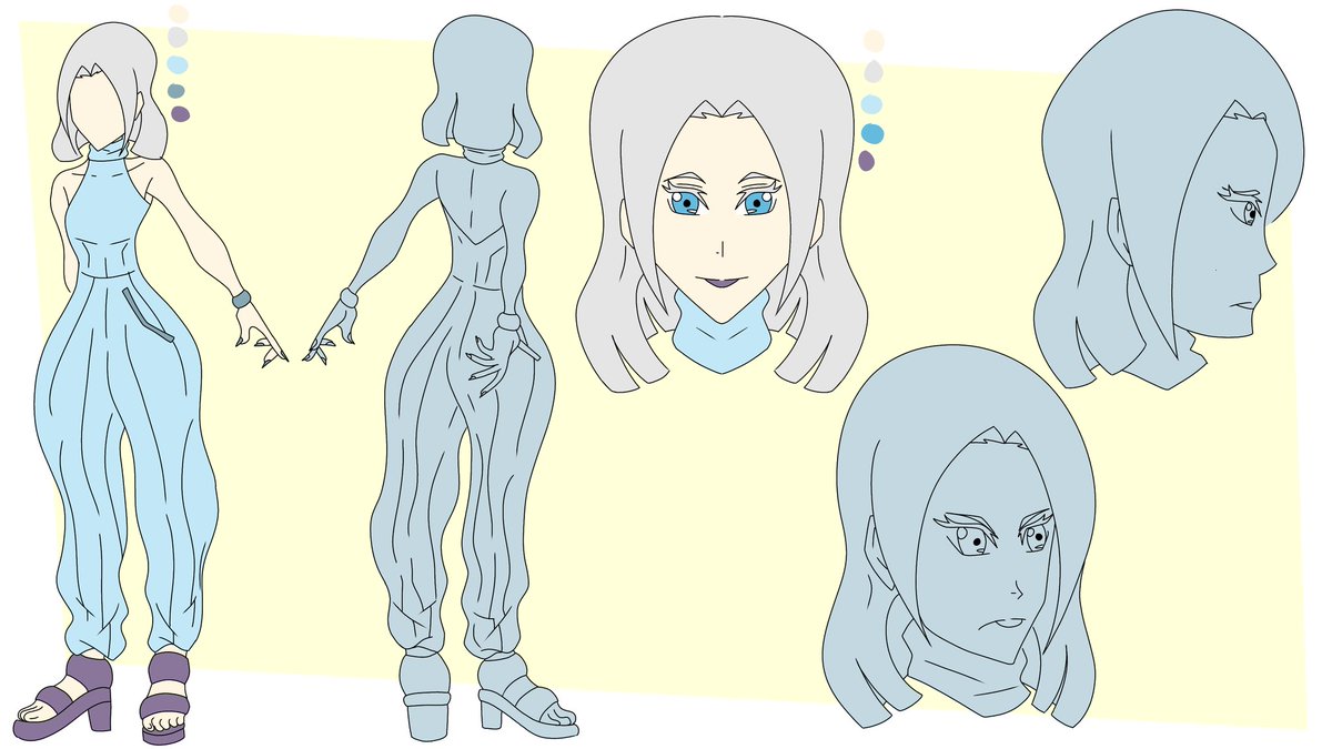 Breiter24's tweet image. Después de una comprobación a ver si tenía shadowban (no sé si tengo alv) seguimos con los diseños continuando con Neza la hermana de Breiter
#modelsheetcharacter #modelsheet #oc #endpage #animation2d