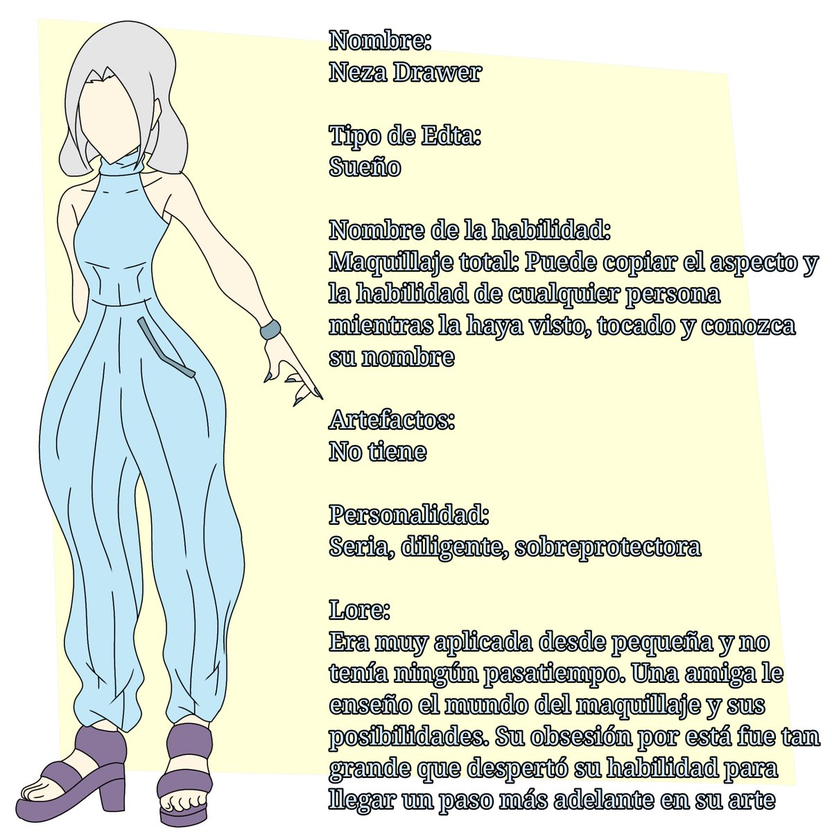 Breiter24's tweet image. Después de una comprobación a ver si tenía shadowban (no sé si tengo alv) seguimos con los diseños continuando con Neza la hermana de Breiter
#modelsheetcharacter #modelsheet #oc #endpage #animation2d