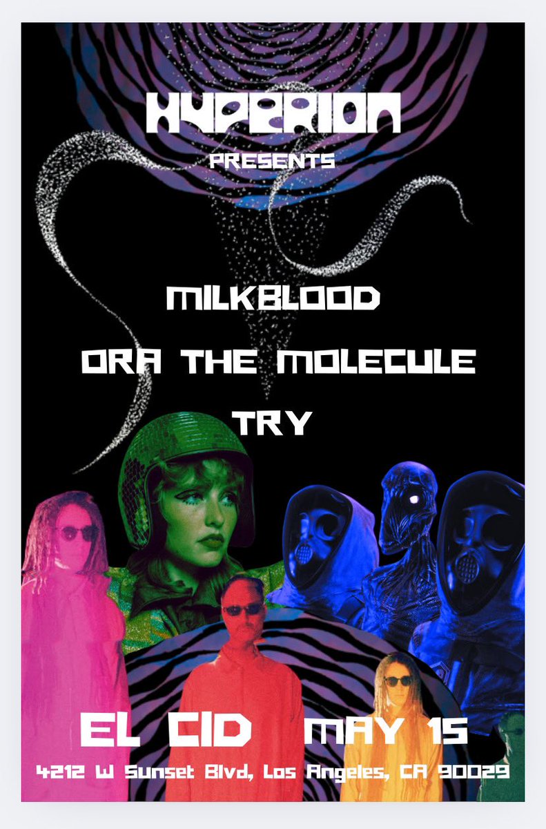 DEBUT LIVE SHOW
Location: El Cid, Los Angeles
Date: 5.15.25
Protective gear required

Tickets: link.dice.fm/lbdb7b9f6153