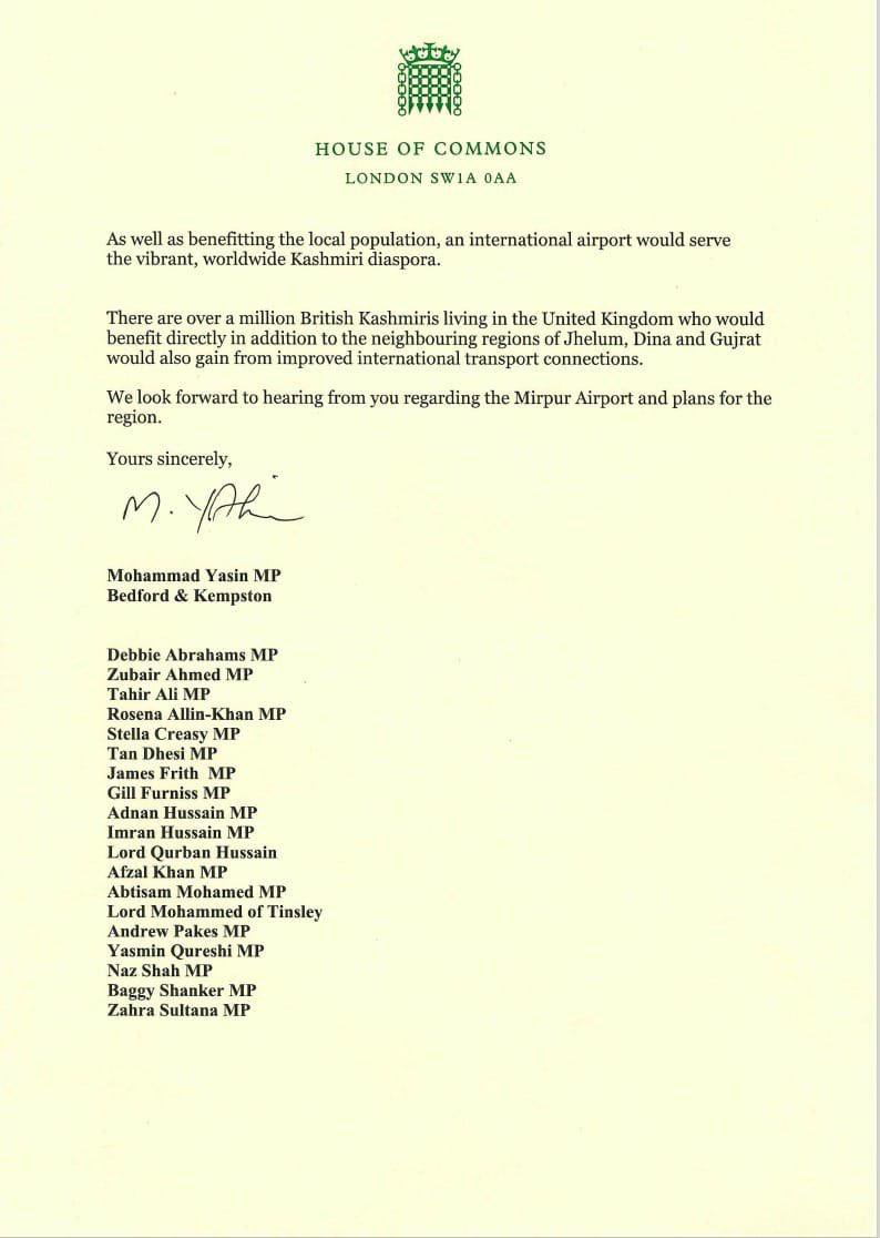 Khalid Mahmood (@khalid4pb) on Twitter photo Thank you to the UK Governments Trade Envoy to Pakistan 🇵🇰<a href="/YasinForBedford/">Mohammad Yasin MP</a> for inviting me to the press conference where 20 cross-party MPs called for an international airport in Mirpur. Although I am no longer an MP, I continue to support this cause. #MirpurAirport ✈️ 🛬 Thank you to the UK Governments Trade Envoy to Pakistan 🇵🇰<a href="/YasinForBedford/">Mohammad Yasin MP</a> for inviting me to the press conference where 20 cross-party MPs called for an international airport in Mirpur. Although I am no longer an MP, I continue to support this cause. #MirpurAirport ✈️ 🛬