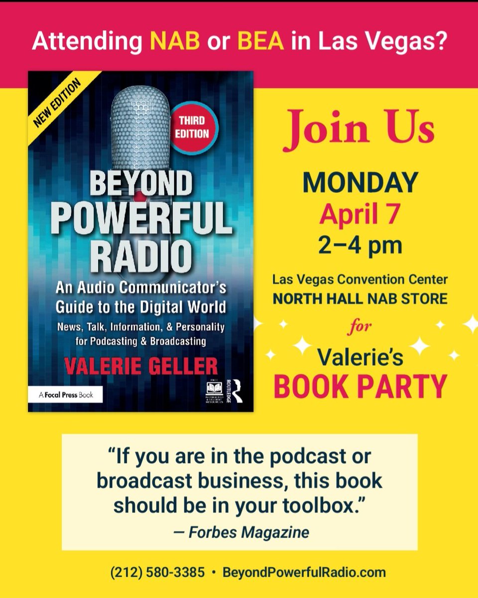 Valerie Geller (@vgeller) on Twitter photo beyondpowerfulradio.com #Booktour continues...<a href="/routledgebooks/">Routledge Books</a> <a href="/Routledge_MandC/">Media, Cultural and Communication Studies</a> beyondpowerfulradio.com #Booktour continues...<a href="/routledgebooks/">Routledge Books</a> <a href="/Routledge_MandC/">Media, Cultural and Communication Studies</a>