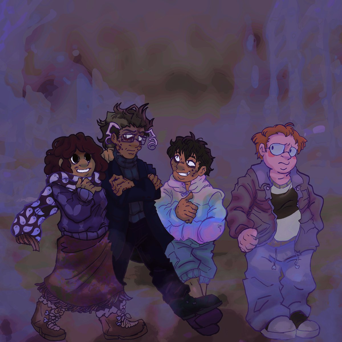 band_trees's tweet photo. wintery dressup with s2 archive crew best archive crew ❄ 

[ #themagnusarchives #tmafanart #magpod #notsasha #jonathansims #johnsims #timstoker #martinblackwood ] https://t.co/8dC5u3U17g