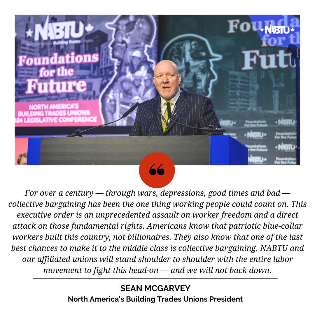 For over a century — through wars, depressions, good times and bad — collective bargaining has been the one thing working people could count on.

Full statement: nabtu.org/press_releases…