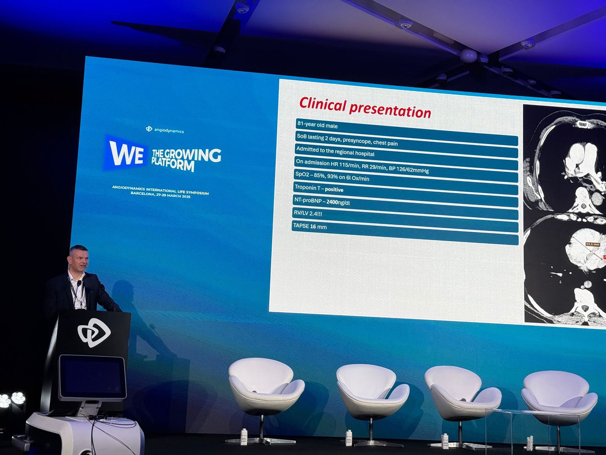 PertPoz's tweet photo. Prof. Araszkiewicz @alearasz  actively participated in the 7th  @angiodynamics Life Symposium in Barcelona, sharing expertise on #PE interventions🫀🫁. Proud to see him contribute!🥳💪 https://t.co/OYlWsVe91R