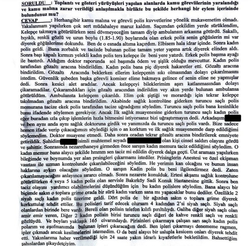 ‼️ Sexual harassment.

A woman who attended the protests in Türkiye has been beaten and sexually harassed by a police officer.

👇🏼 Read and spread.