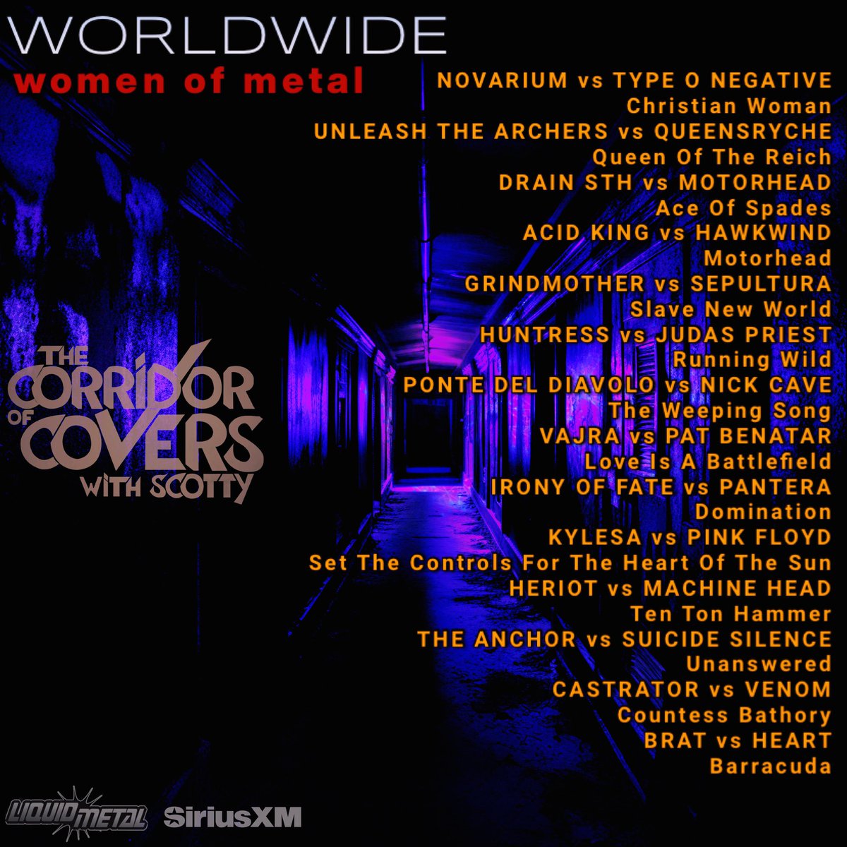 SiriusXM Liquid Metal (@fnliquidmetal) on Twitter photo #corridorofcovers w/ #Scotty on <a href="/fnliquidmetal/">SiriusXM Liquid Metal</a> .. Worldwide #womenofmetal 
π€π€π€
Thurs 6pET β’ Fri 2pET
Sat 10pET β’ Sun 4pET
Tues 10aET β’ Anytime in <a href="/siriusxm/">SiriusXM</a> App
#metal #heavymetal #headbanger #metalhead #metalcovers #coversong #thrashmetal #deathmetal #doommetal #corridorofcovers w/ #Scotty on <a href="/fnliquidmetal/">SiriusXM Liquid Metal</a> .. Worldwide #womenofmetal 
π€π€π€
Thurs 6pET β’ Fri 2pET
Sat 10pET β’ Sun 4pET
Tues 10aET β’ Anytime in <a href="/siriusxm/">SiriusXM</a> App
#metal #heavymetal #headbanger #metalhead #metalcovers #coversong #thrashmetal #deathmetal #doommetal