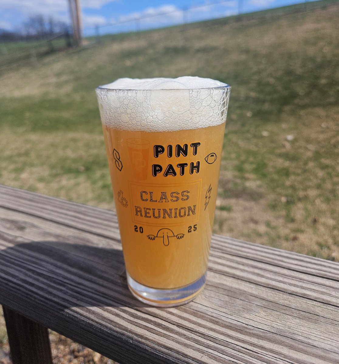 It was a beautiful day to travel to Lawrence to pick up the Pint Path pint glasses from Grandstand! We have 150 of these to give away on Pint Path Day (Saturday, April 12)! Pick-up locations are at FM Music &amp; Erin Rose Boutique. First come, first serve!